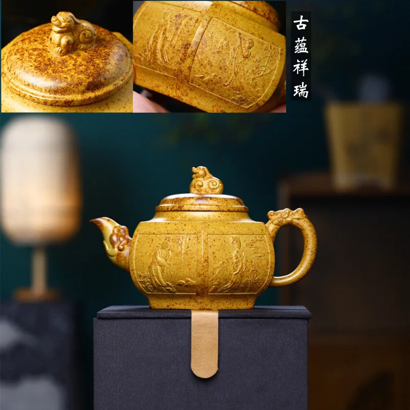 360 мл креативный Исинский фиолетовый глиняный чайник ручной работы Ryuzun Pot с