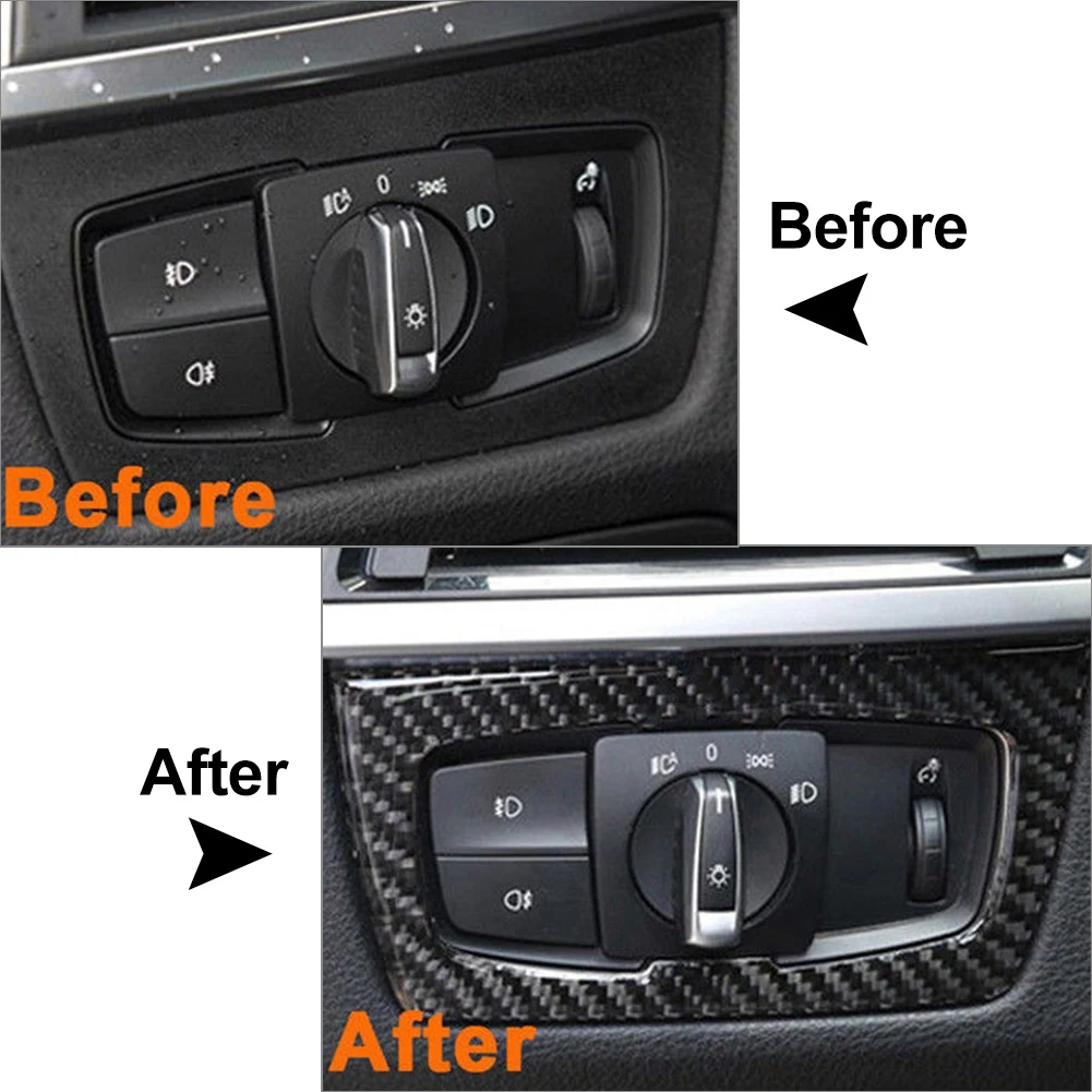 Для-BMW F30 F31 F32 F33 F34 3 серии 328I 325I 2012-2020 рамка переключателя автомобильной фары