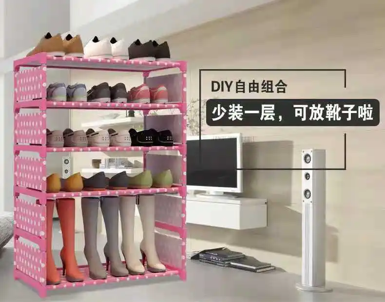 

Shoe rack simple doorway household economical storage artifact shoe cabinet multi-layer dormitory dustproof shoe rack indoors