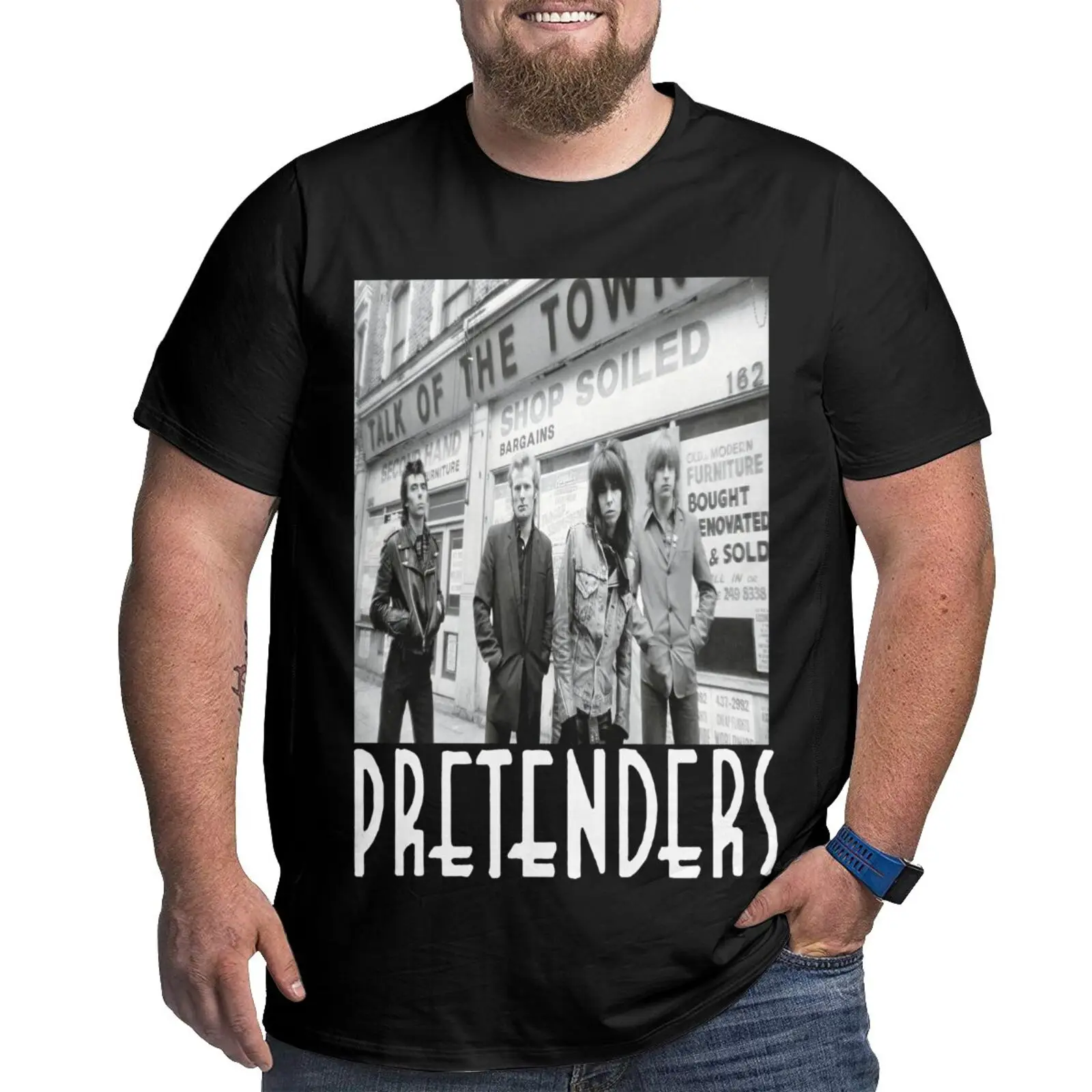 

Футболка мужская оверсайз с принтом «The Pretenders», 1980