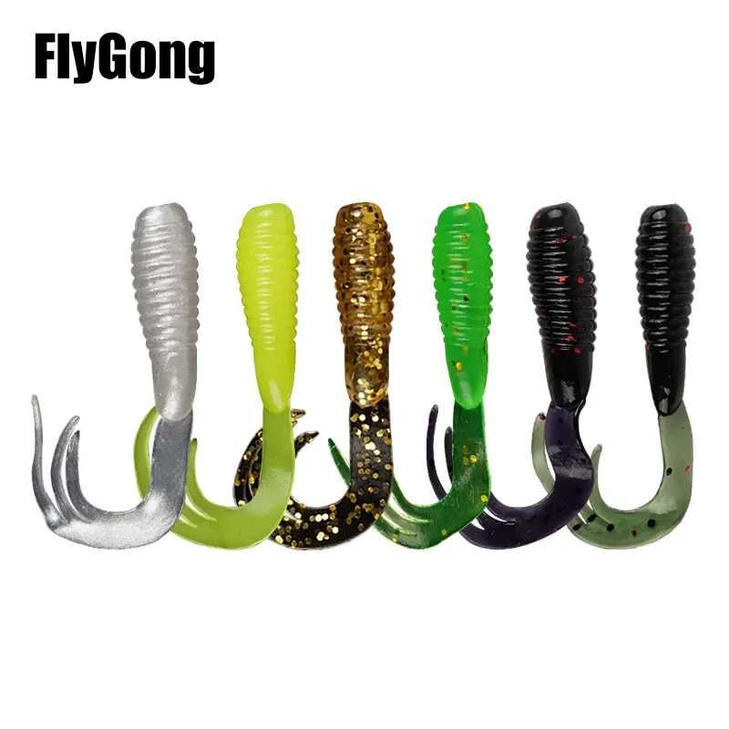 

20pcs Soft Lure 0.75g 6cm Worm Baits Swimbaits Twin Tail Lure Wobblers Sea Fish Lures Fishing Baits Pike Trout Bass Carp Tackle