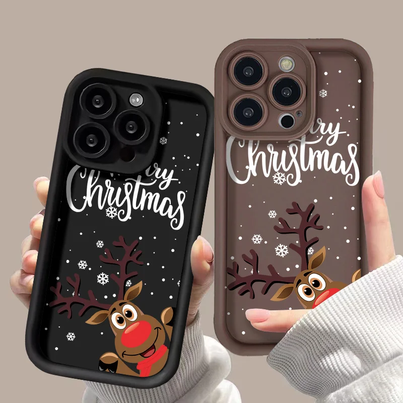 Фото Рождественский чехол со снеговиком для Xiaomi Redmi Note 12 13 11 10 9 8 Pro Plus 5g 13C 10C 12C 9T 9C Pooc X5 X6 X3 F5 Pro C55 Mi 11 Lite №4
