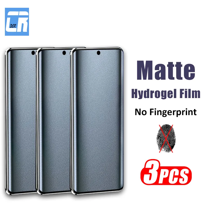 

3 шт. матовая Гидрогелевая пленка для Vivo X90 X80 X70 X60 Pro Plus, полная изогнутая Защита экрана для V25 S15 iQOO 10 9 8 Pro, мягкая пленка