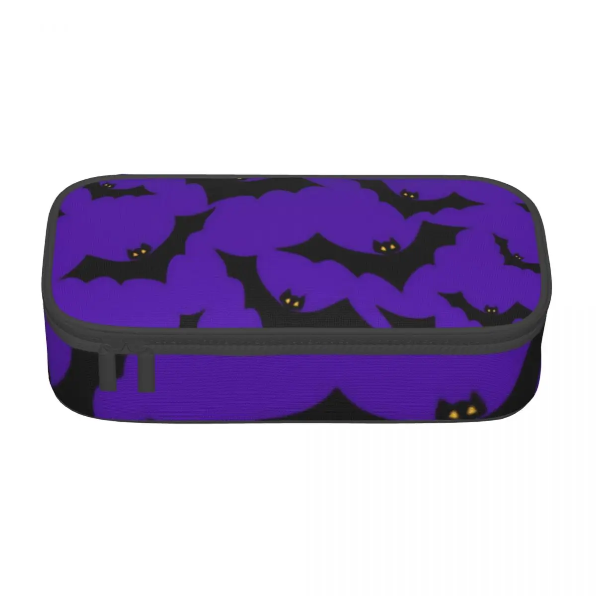 

Halloween Bats Pencil Case Funny Animal Teenager School Zipper Pencil Box Print Kawaii Pen Bags