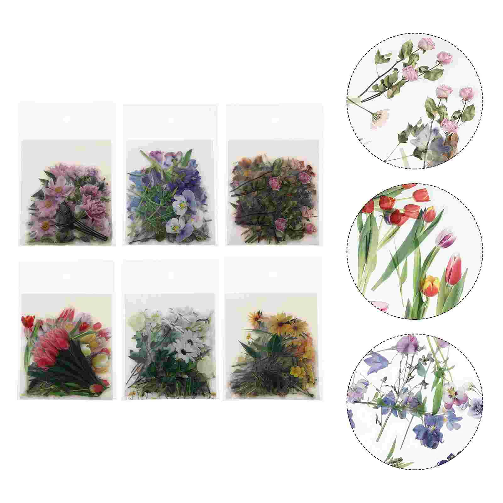 

240 шт. карманные Цветочные наклейки для ноутбука, виниловые наклейки для ноутбука, Цветочные наклейки, ПВХ наклейки для скрапбукинга, наклей...