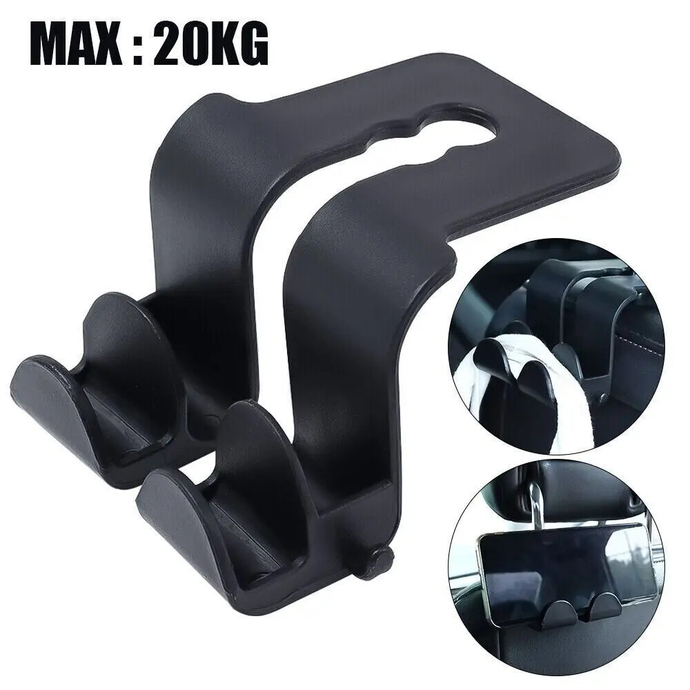 

2Pcs Universal Multifunction Interior Accessories Handbag Purse Hanger Seat Back Car Headrest Hanger Hook Phone Holder