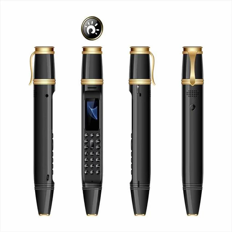 bm11 pen mini cellphone 0 06 inch tiny screen gsm dual sim camera bluetooth dialer mobile phones with recording pen free global shipping