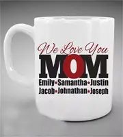 Customized Name We Love Mom Mugs Mom Gifts Mom Cups Mother's Day Gifts Coffee Mugs Home Decor Birthday Gifts Milk Mugs Beer Cups