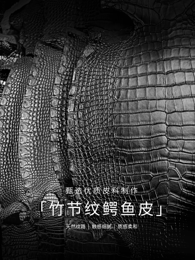 Фото FUYIJIA мужские ремешки для часов Z-ENITH на заказ, ремешок ручной работы из крокодиловой кожи, 1:1 индивидуальный браслет из кожи аллигатора, водонепроницаемый ремень №5