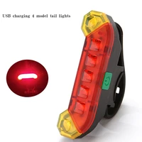 usb rechargeable bicycle light led waterproof mtb road bike tail light signal rear lamp safety warning night cycling accessories