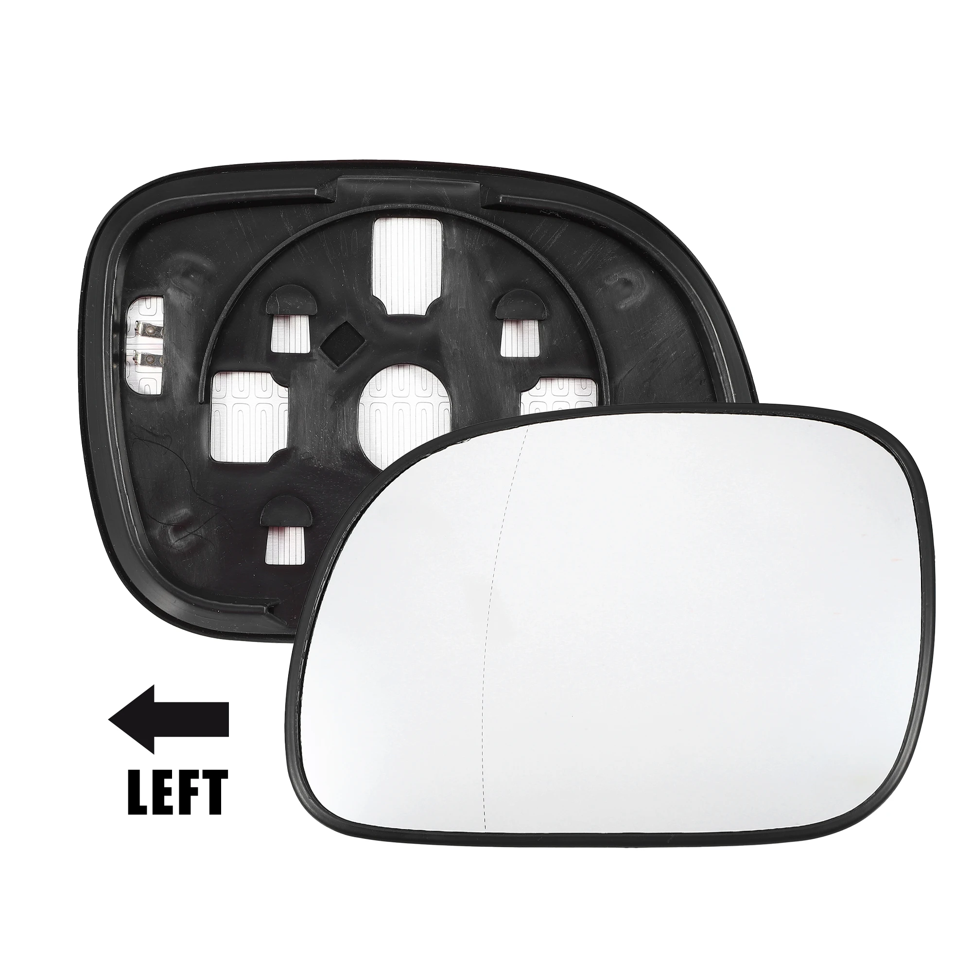 Боковое зеркало заднего вида с подогревом для водителя автомобиля, стекло с опорой для Dodge, фургон для Chrysler Voyager, Внешние детали