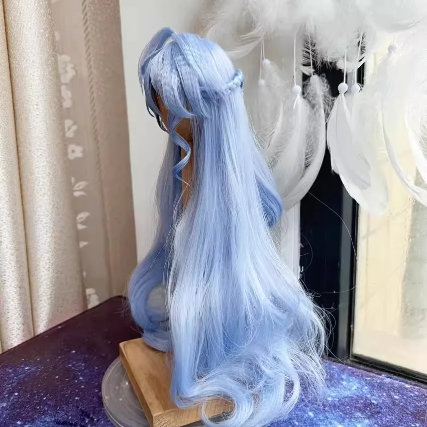 Парик для косплея Cosmile Anime Honkai: Star Rail Robin Blue Hair косплей 1/3 1/4 1/6 шарнирная кукла