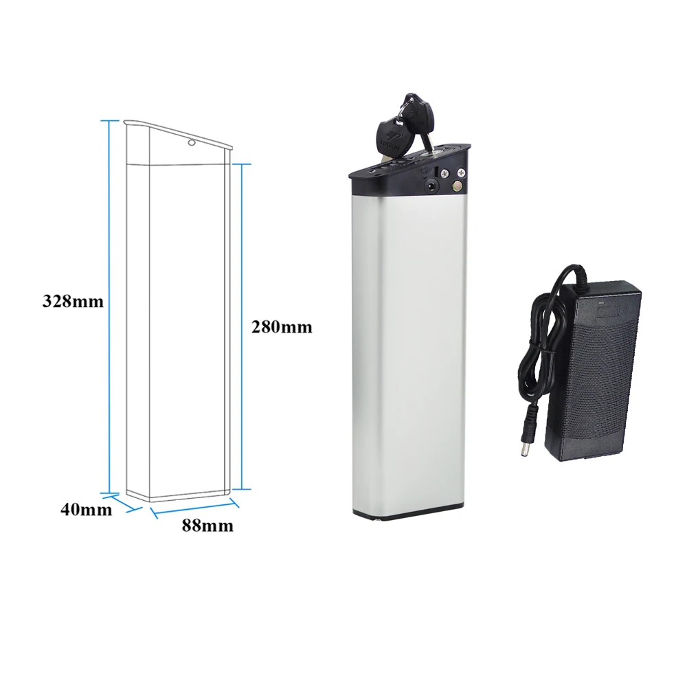 Фото Аккумулятор Freeel для электровелосипеда 36В 7.8Ач 9.6Ач 10.5Ач для Freeel Z03 Pack Family City Bike с ручкой и замком для моторов 350Вт 500Вт №4