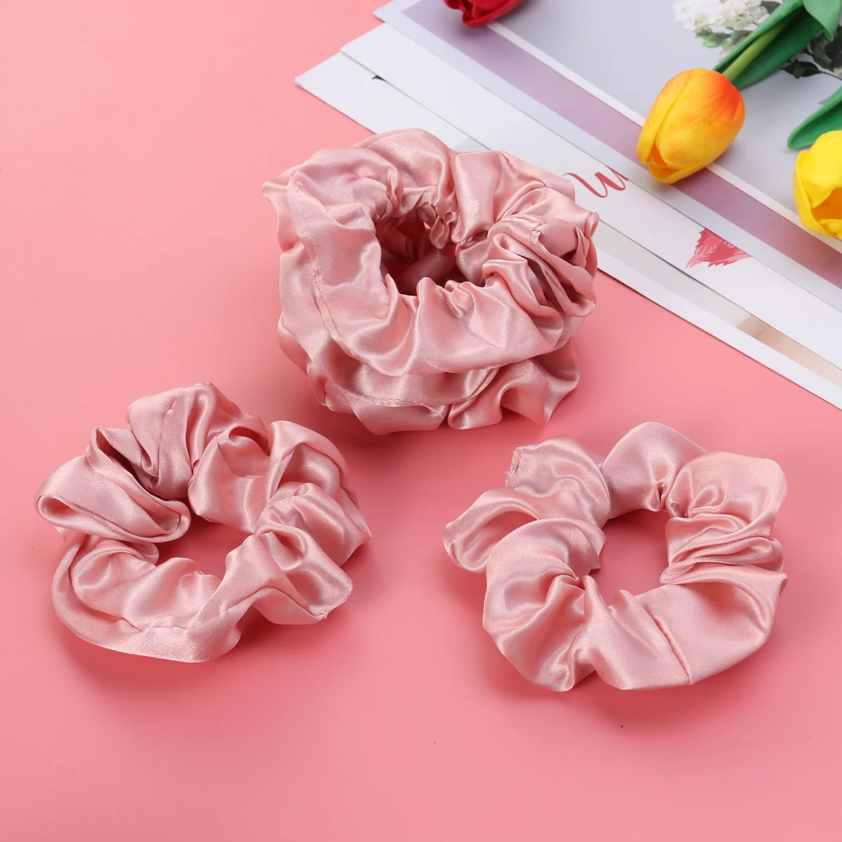 

5 Pcs Perfume Mini Girl Hair Tie Clockwork Ponytail Holder Solid Color Ties Stretch Women's For