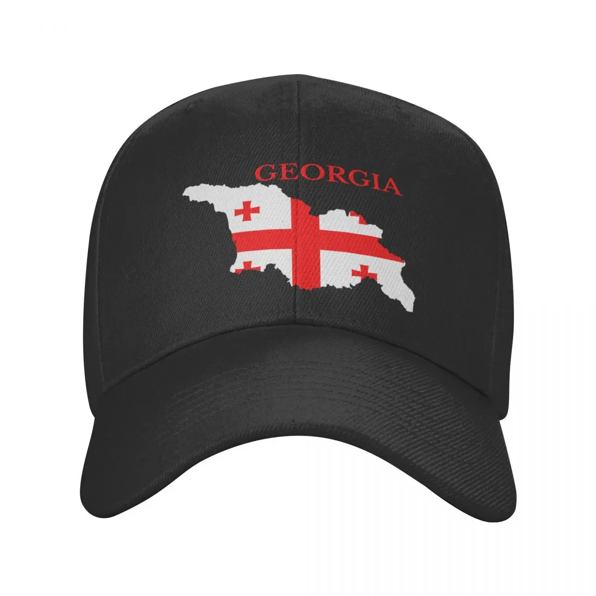 

New Custom Georgia Flag Map Baseball Cap Hip Hop Men Women's Adjustable Georgian Patriotic Dad Hat Spring Caps