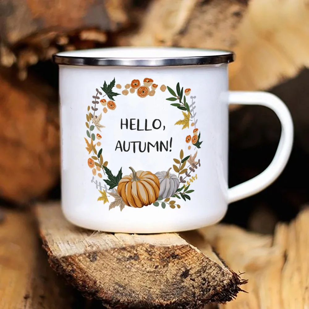 

Эмалированная кружка Hello Autumn