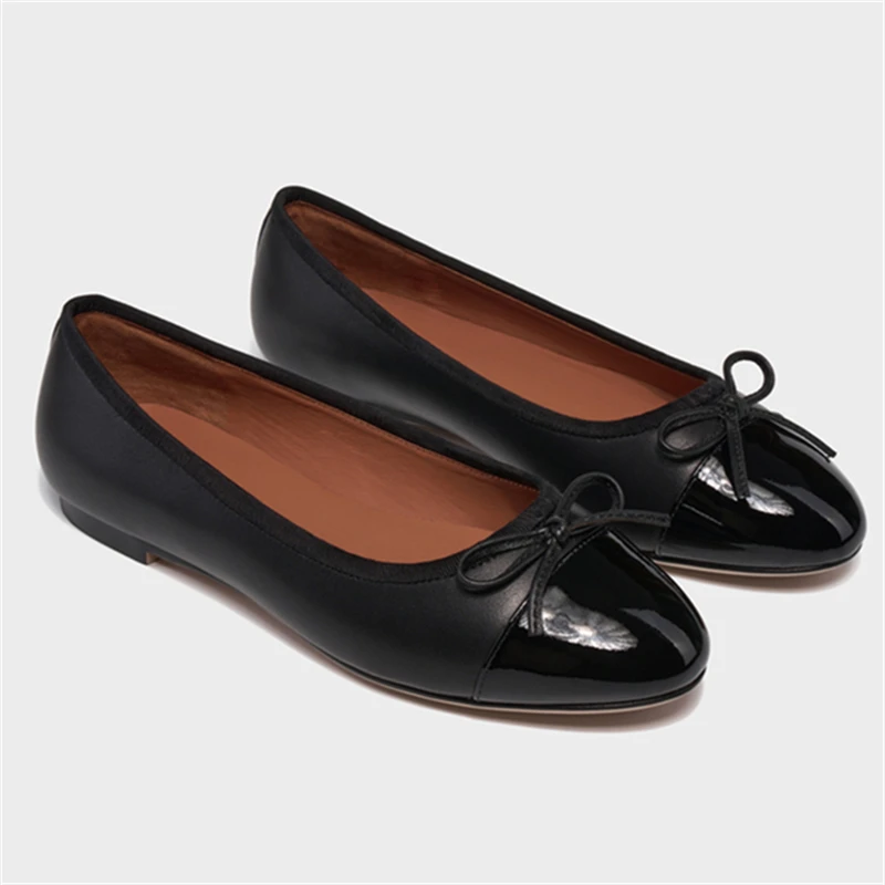 Балетные туфли на плоской подошве удобные повседневные смешанных цветов с