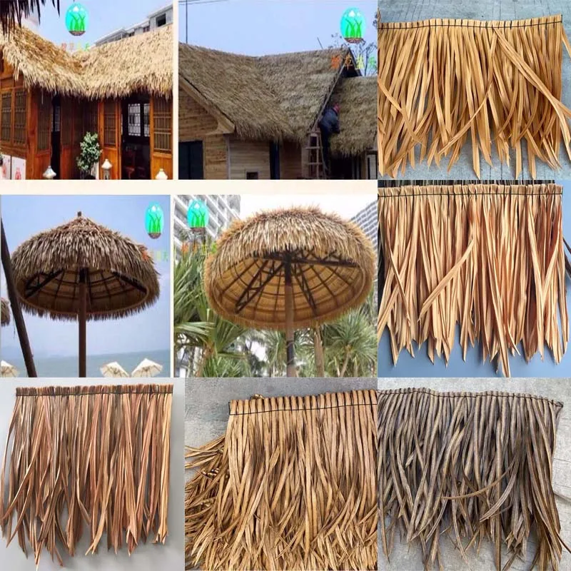 50x50cm Artificial Grass Thatch Synthetic Plastic Simulation Plant Straw Home Farmhouse Chalet Villa Gazebo Repair Material