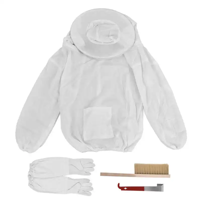

Beekeeping Tools Flexibility Gloves Honey Scraper Kit Bee Keeper Suits for Apiculture