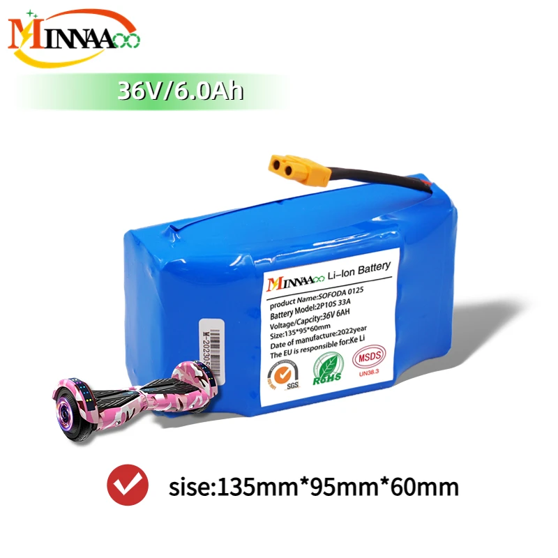 

100% Original 36V 30Ah Lithium-ion Battery Pack 10s2p 30000mAh 42V 12Ah Scooter Twist Car 18650 Batter