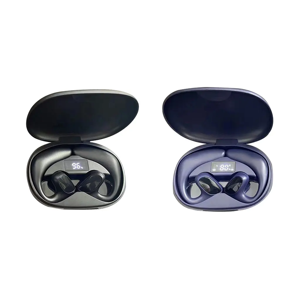 

Беспроводные наушники 5,1 спортивные водонепроницаемые наушники со светодиодным дисплеем и микрофоном для бега черные наушники-вкладыши