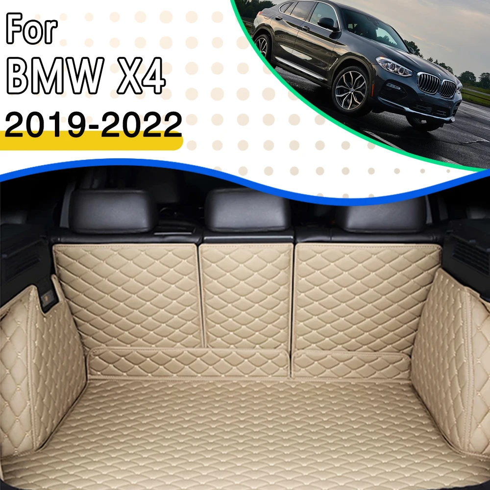 

Car Trunk Mats For BMW X4 G02 MK2 2019~2022 Carpet Liner AUTO Tail Waterproof Boot Cargo Pad Car Rear Trunk Mat Car Accessories