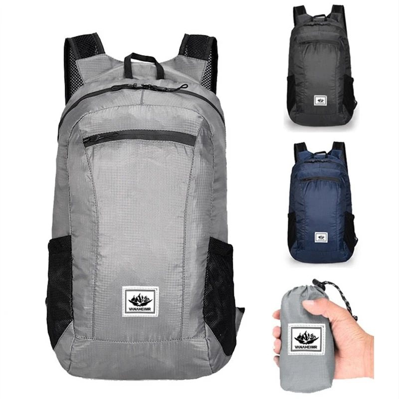 

2023 Outdoor Hiking Bag 20L Lightweight Portable Backpack Foldable Waterproof Folding Ultralight Pack for Women Men Travelling
