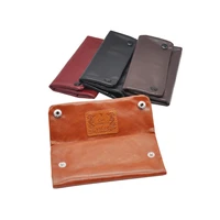tobacco pouch case pu leather pipe cigarette holder smoking paper holder case wallet bag portable weed storage smoke accessories