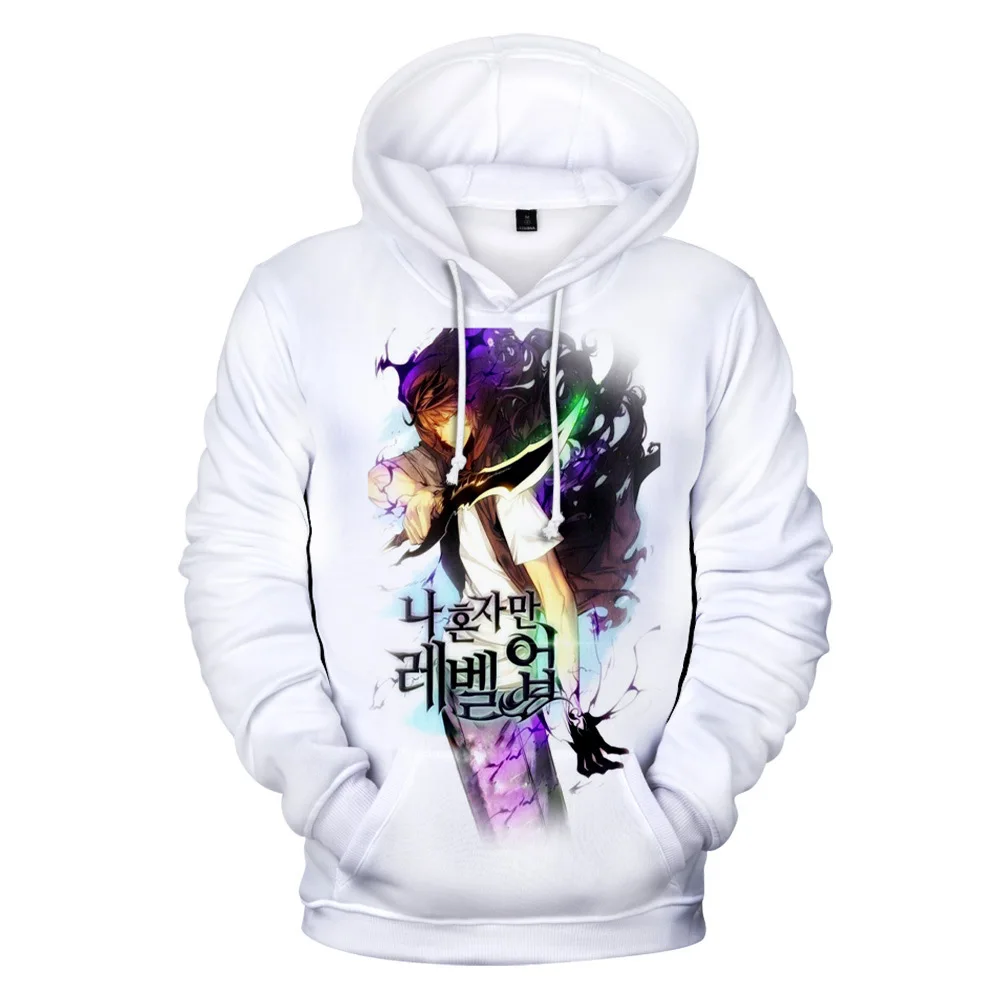 Anime Manga Solo Niveling Hoodies para homens e mulheres pulôver casual extragrande moletom com capuz streetwear Hip Hop imp