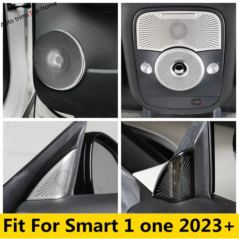 

Rear / Pillar A Stereo Speaker Audio Loudspeaker Sound / Reading Lights Lamp Cover Trim For Smart 1 one 2023 2024 Accessories
