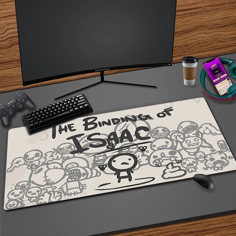 

The Binding Of Isaac Mousepad Gamer Gaming Keyboard Pad Computer Accessories Deskmat Mouse Mats Rubber Mat Pc Cabinet Mausepad