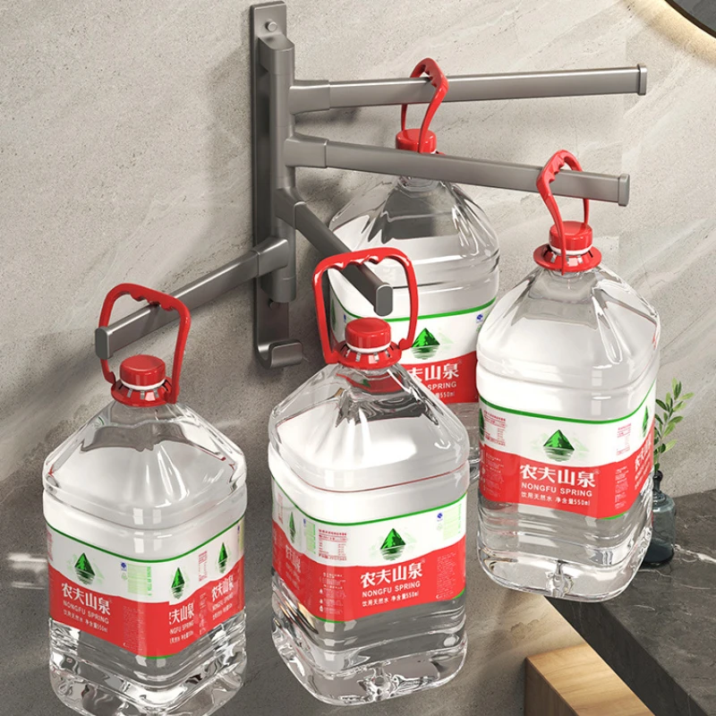 Серая вращающаяся вешалка для полотенец Space Aluminium Gun без перфорации отличное