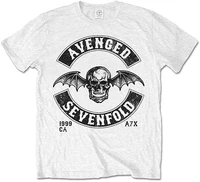 avenged sevenfold moto seal white t shirt