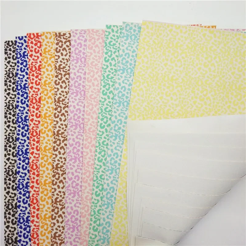 Леопардовый принт тонкая блестящая кожа искусственная ткань винил с саржевой
