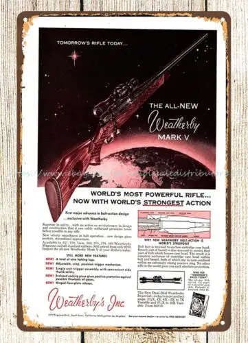 Металлическая Коллекционная винтовка 1957 вывеска из Жестяного металла с