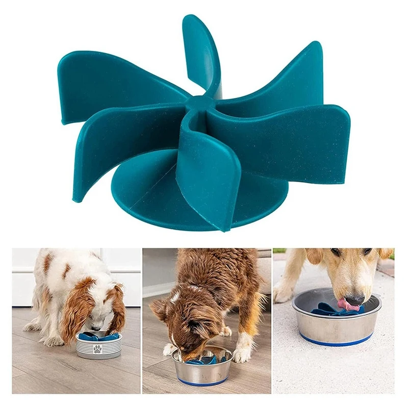 

2 шт. спиральная миска для медленного кормления собак, голубая кормушка для домашних животных, товары для домашних животных, миска для собак или тарелка для собак
