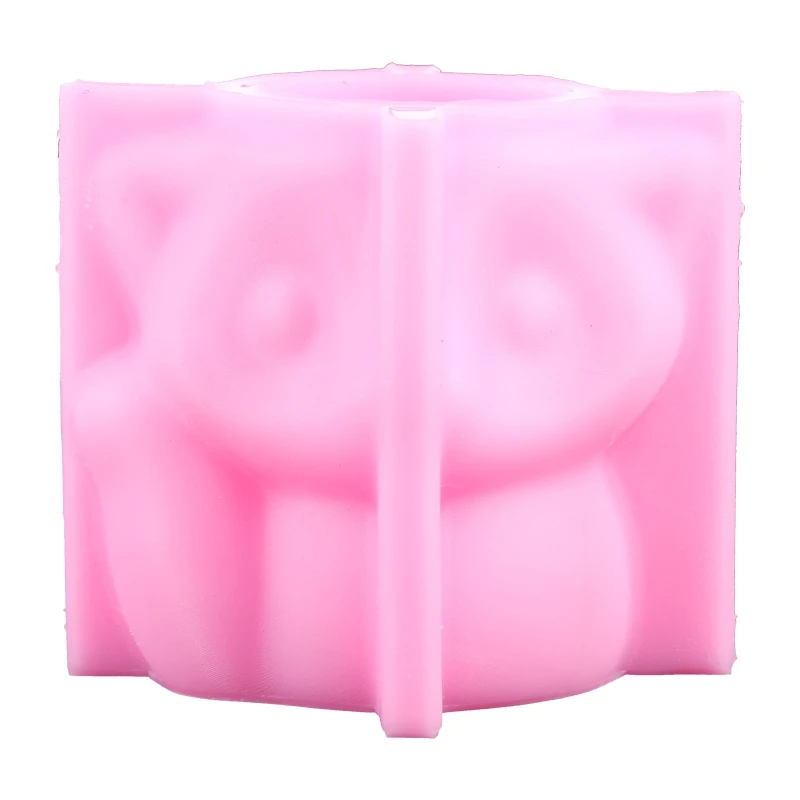 3D цветочный горшок с животными УФ-форма для эпоксидной смолы ваза суккулентов