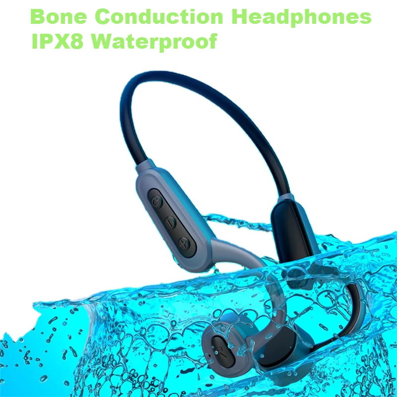 

Bone Conduction Headphones Swimming IPX8 Waterproof Bluetooth Wireless Headsets 16GB MP3 Audio Music Player Sport Earphone