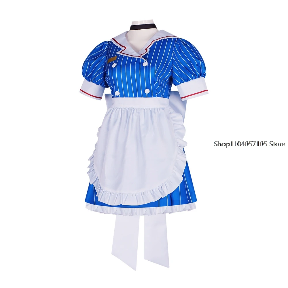 Мику костюмы для косплея аниме униформа-измельчитель женское полосатое платье