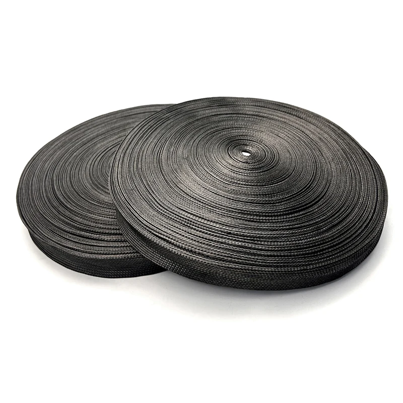 Рукава 4-40 мм плотно прилегающие черные плетеные Гибкие из углеродного волокна