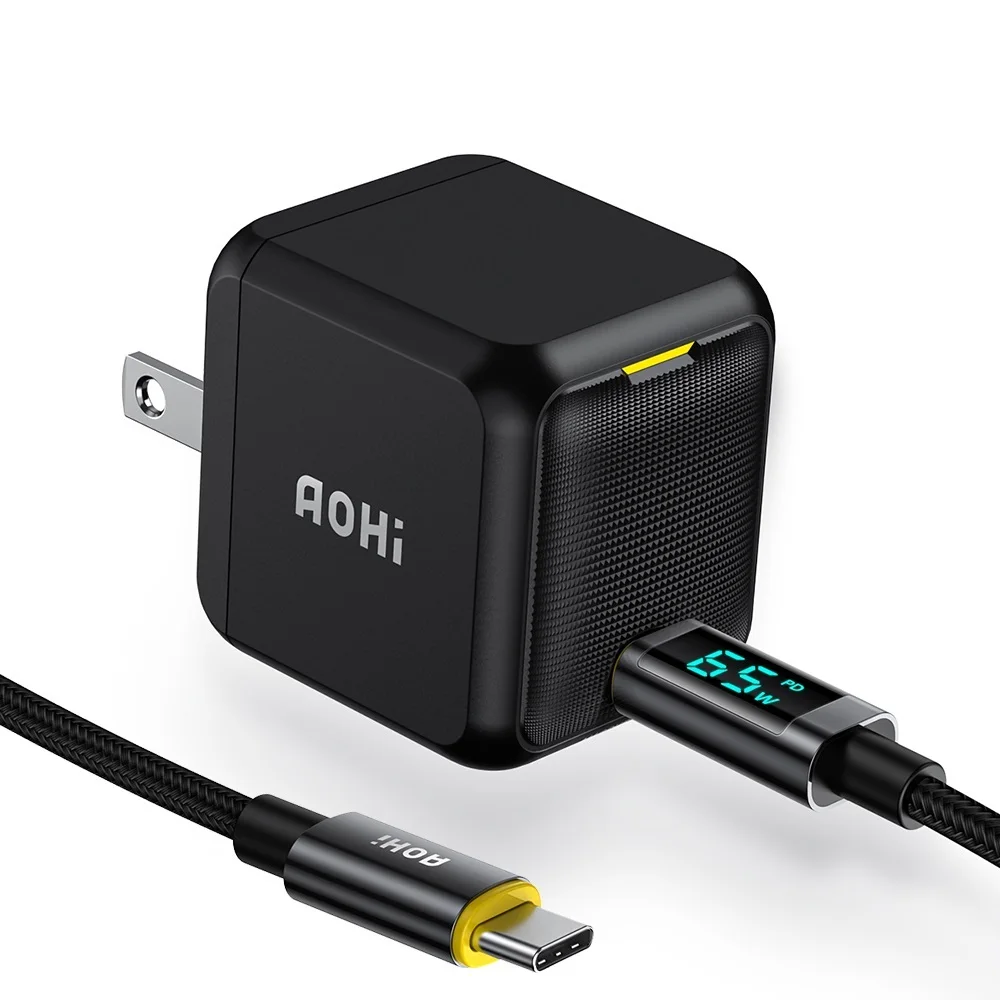 

Magcube 65W GaN+ Charger Type C PD Charger with 100W USB C to C Cable Quick Charger for MacBook iPhone 13 12 Fast Charging