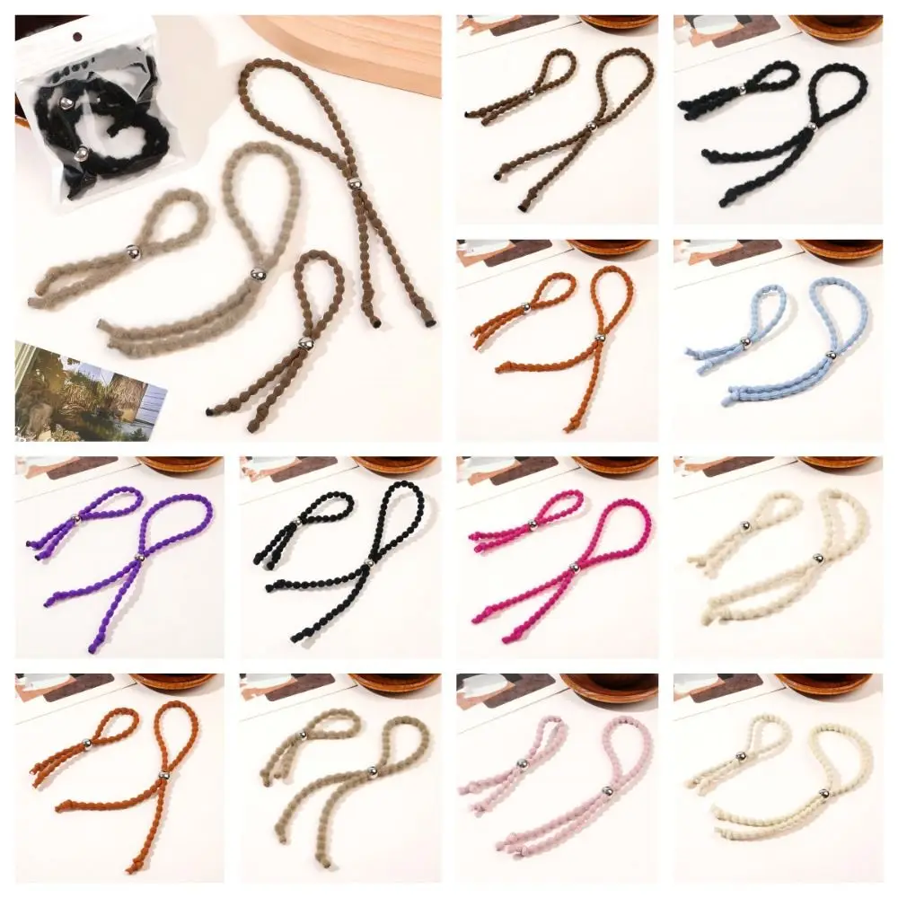 Эластичные резинки для волос с бусинами завязки в африканском стиле скользящие