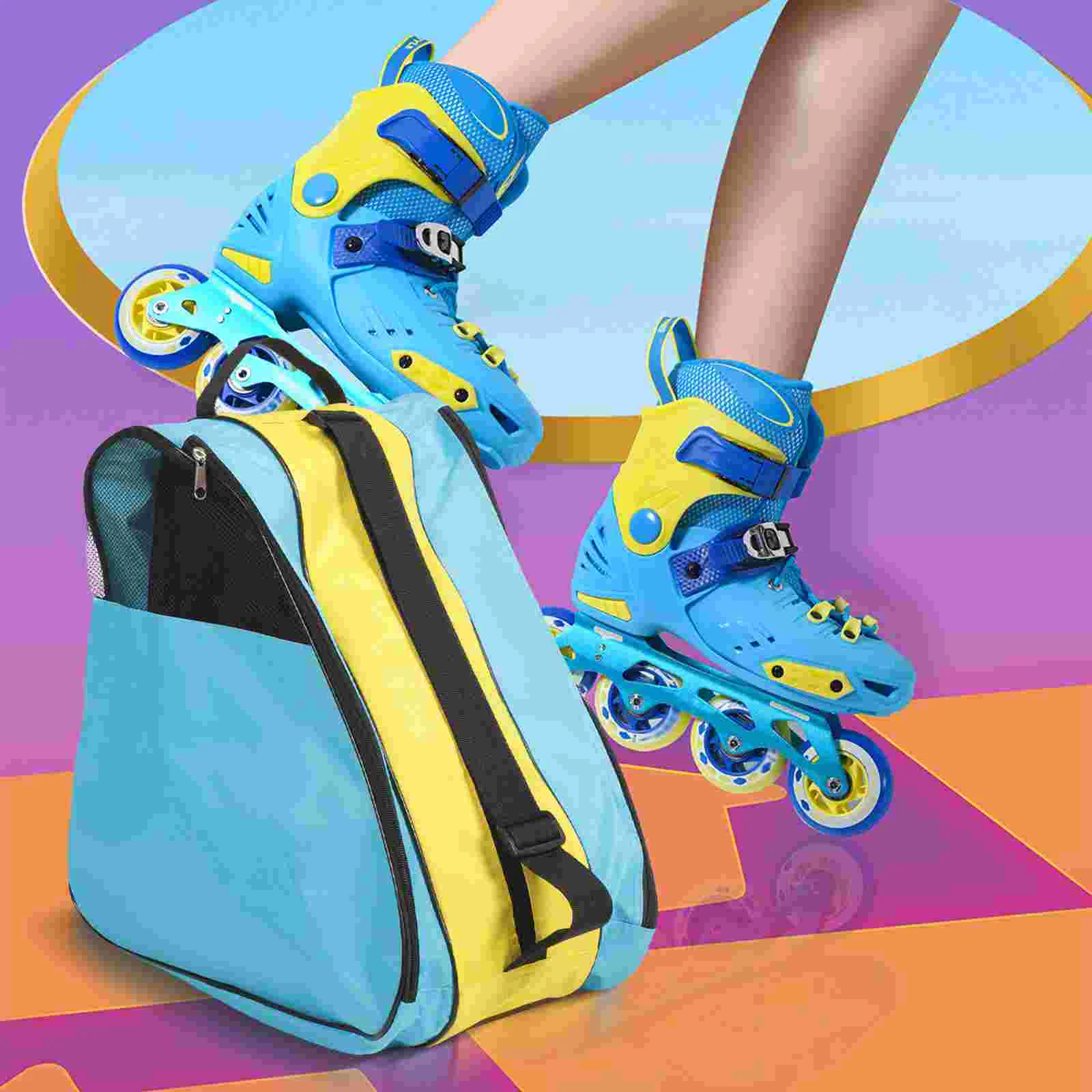 

Roller Skates Pouch Zipper Roller Skates Bag Portable Roller Skates Pouch Roller Skates Organizer