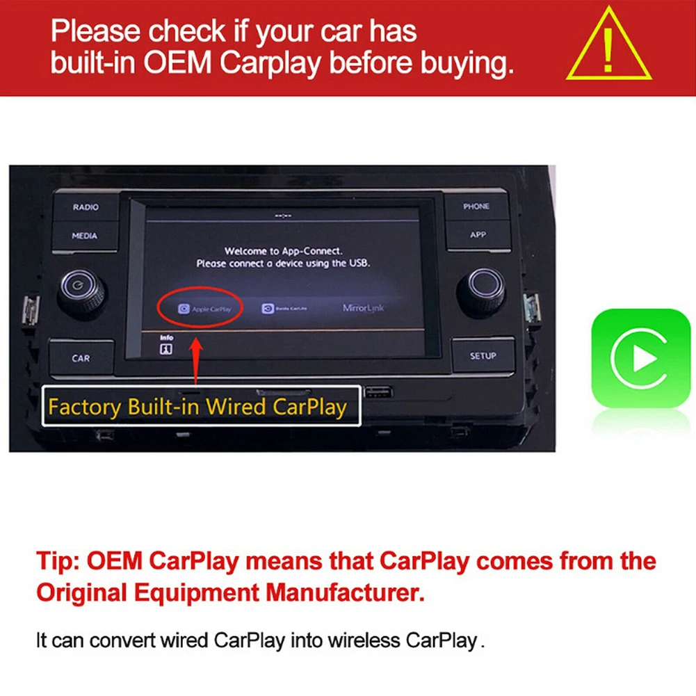 

100% новый CarPlay адаптер Carlinkit CarPlay адаптер подключи и работай проводной к беспроводному CarPlay беспроводной автомобильный Wi-Fi