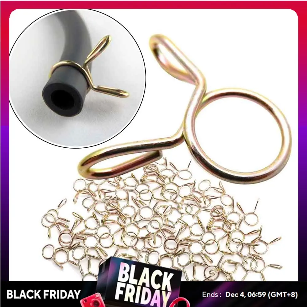 

50/40/30/20/10 шт. 8 мм зажимы для масляных шлангов мотоцикл скутер ATV мопед топливный провод шланг пружинные зажимы зажим