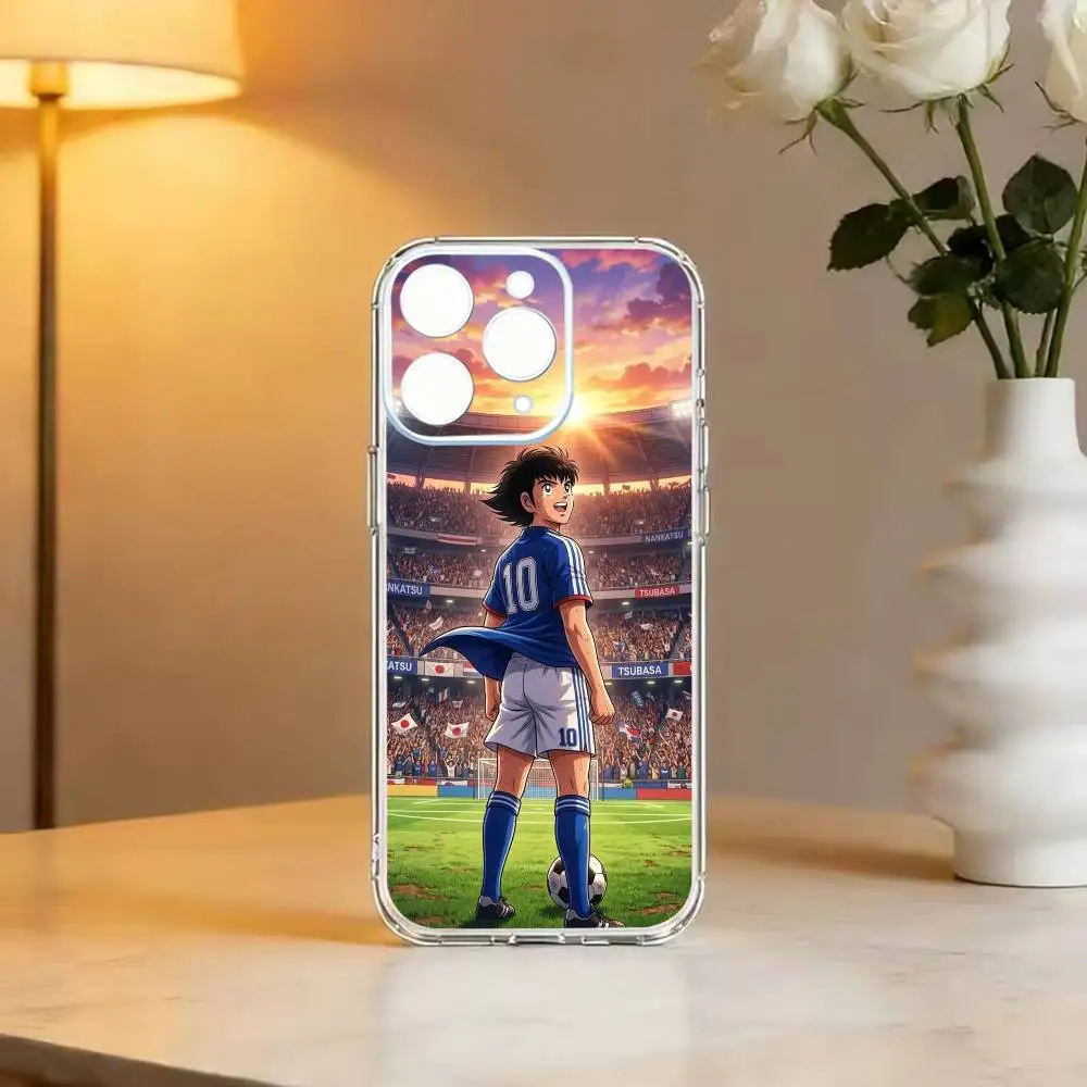 Фото Чехол для телефона C-Captain T-Tsubasa-Little Footballer, мягкий прозрачный чехол для iPhone 14, 16, 15, 17, 13, 12, 11 Pro Max Plus №2
