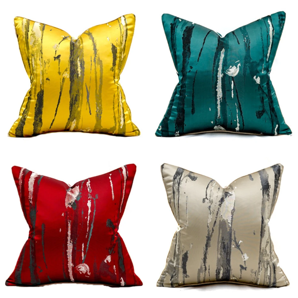 

Наволочка для подушки для домашнего декора, роскошный винтажный Чехол для подушки, текстурированный жаккардовый Чехол для автомобильного ...