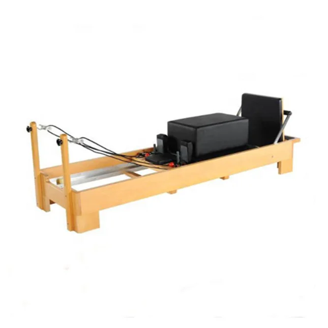 

Cost-effective Gym equipment balance body yoga exercise White maple wooden pilates reformer Bed