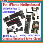 100% оригинальная материнская плата сбез Face ID для iPhone 11 Pro Max и 12Pro Max, Заводская разблокировка без логической платы iCloud, поддержка обновления ОС