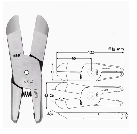 Пневматические ножницы, режущая головка для пластика, воздушная резка, лезвие головки F5LC FD5LTB F5LA F5LW F5AML F5AMR для корпуса HS-20